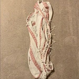 Red and Beige Scarf